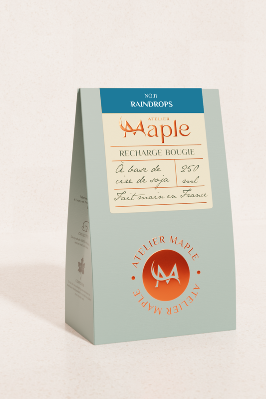 Recharge bougie Recharge - Bougie RAINDROPS 250 ml — Atelier Maple
