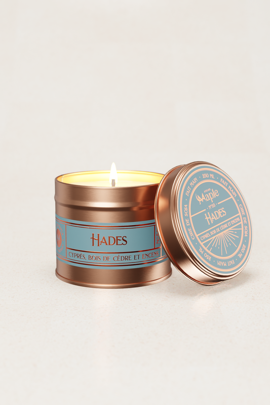 Bougie artisanale HADES — Atelier Maple