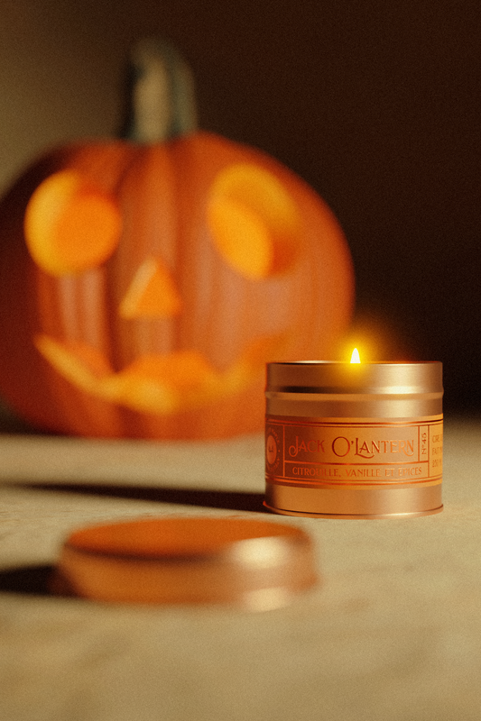 Bougie JACK'O LANTERN — bougie artisanale | Atelier Maple