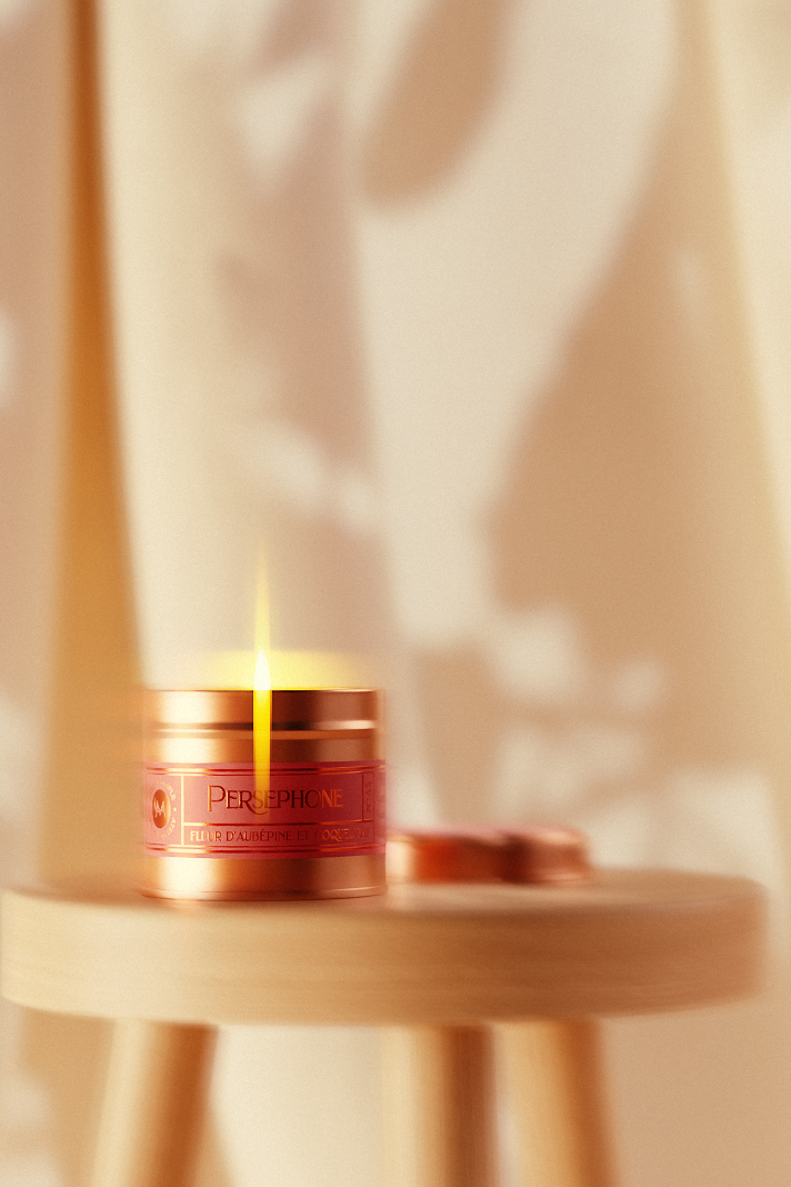 Bougie PERSEPHONE — bougie artisanale | Atelier Maple
