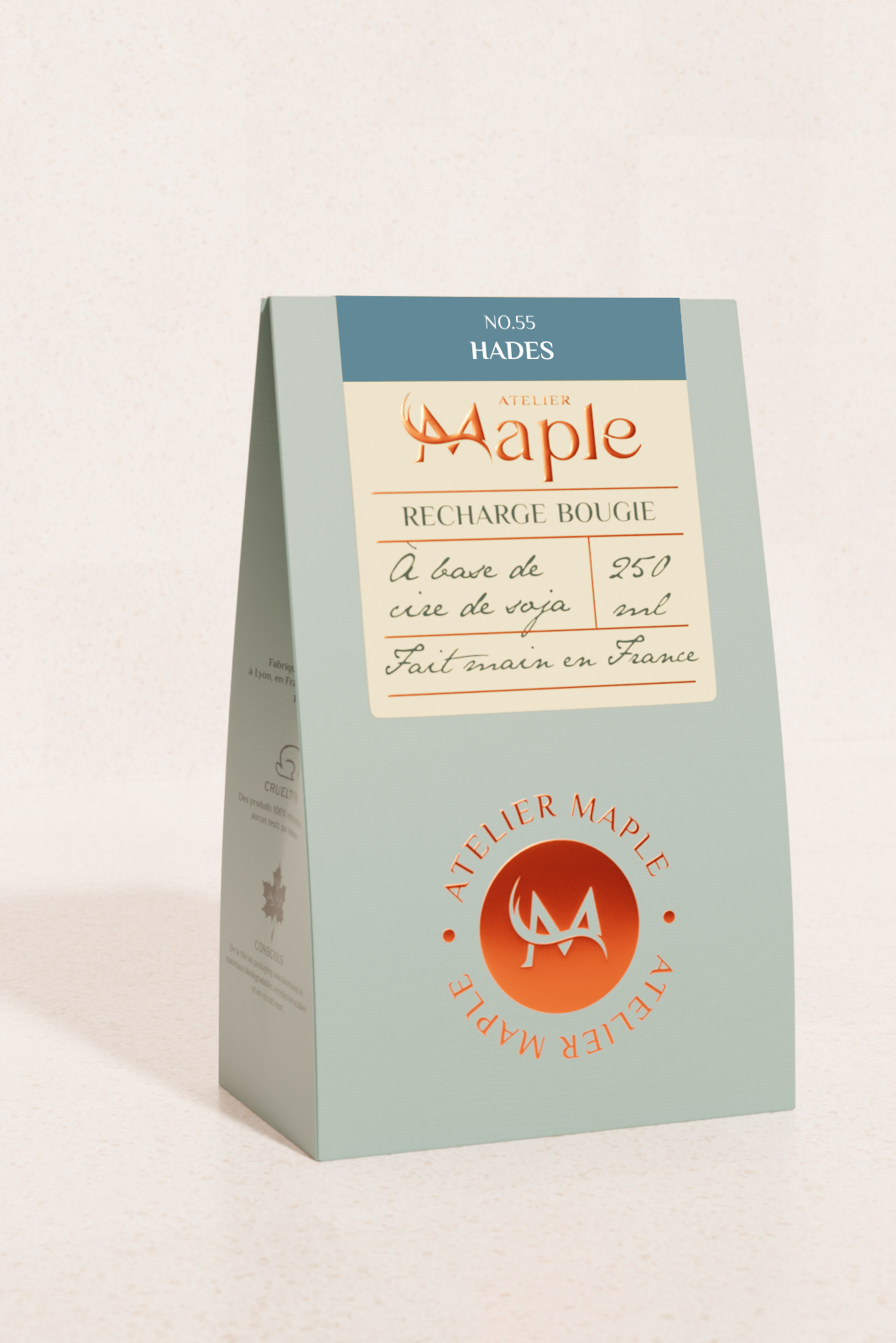 Recharge bougie Recharge - Bougie HADES 250 ml — Atelier Maple