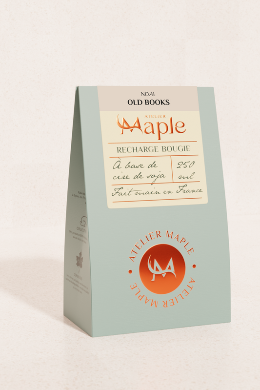 Recharge bougie Recharge - Bougie OLD BOOKS 250 ml — Atelier Maple